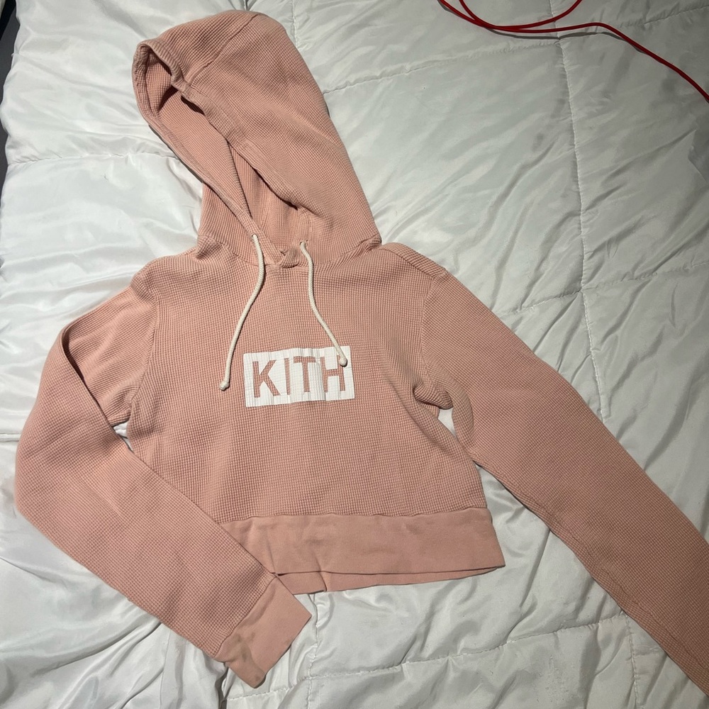 Women’s KITH cropped waffle hoodie